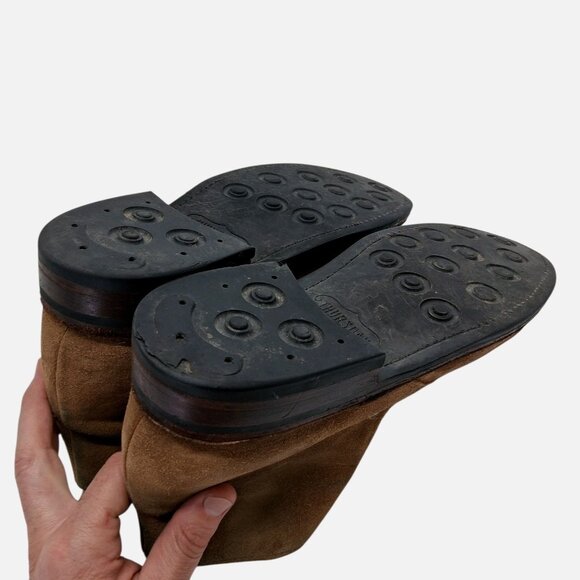 Thursday Boot Co Everyday Chukka Boots Mens Size 8.5 Brown Suede Handmade Casual - Picture 4 of 10